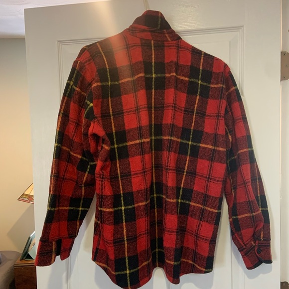 Red flannel button down - Picture 3 of 5